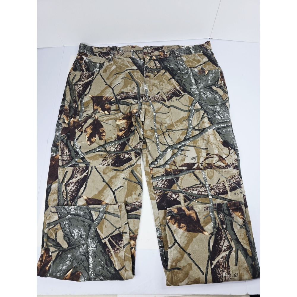 Wrangler Pants Mens‎ 42x30 Camo Cargo Hunting Outdoor Cotton Realtree Workwear